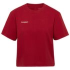 Tricou cu mânecă scurtă Mammut MAMMUT BASE CROPPED T-SHIRT WOMEN MINI LOGO 3818 dark mammut red
