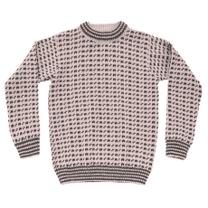Pulover Devold Original Islender Crew Neck 150B  CHALK PINK/ANTHRACITE