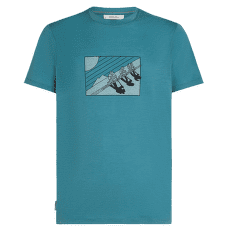 Tricou cu mânecă scurtă Icebreaker Merino 150 Tech Lite SS Tee In The Wild Men TOPAZ