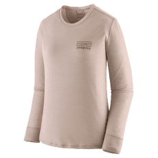 Tricou cu mânecă lungă Patagonia Long-Sleeved Cap Cool Merino Blend Graphic Shirt Women Fitz Roy Strata: Shroom Taupe