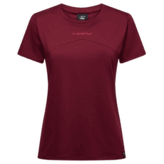 Tricou cu mânecă scurtă La Sportiva ROOF T-SHIRT Women Redwood/Azalea