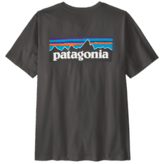 Tricou cu mânecă scurtă Patagonia P-6 Logo T-Shirt Men Ink Black