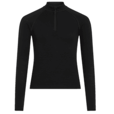 Tricou cu mânecă lungă Icebreaker Merino 260 Oasis LS Half Zip Kids Black