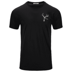 Tricou cu mânecă scurtă Aclima LightWool Tee Print Horn Men Jet Black