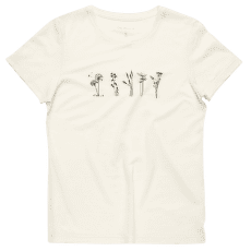 Tricou cu mânecă scurtă Devold Classic Flowers Tee Women 001A WHITE