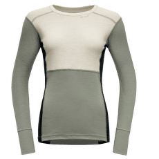Tricou cu mânecă lungă Devold Lauparen Merino 190 Shirt Women 010B RAW WHITE/FOG/INK
