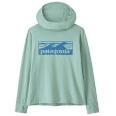 Hanorac Patagonia Cap Silkweight Hoody Kids Boardshort Logo Tones: Thin Ice