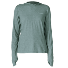 Tricou cu mânecă lungă Patagonia Cap Cool Sun Hoody Peak Visions Women Nouveau Green - Blue Sage X-Dye