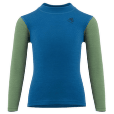 Tricou cu mânecă lungă Aclima WarmWool Crew Neck Children Corsair / Dill