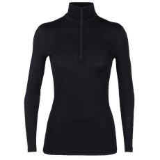 Tricou cu mânecă lungă Icebreaker Merino 200 Oasis LS Half Zip Women Black