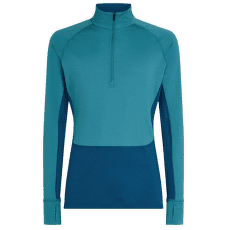Tricou cu mânecă lungă Icebreaker Merino 200 ZoneKnit™ LS Half Zip Men ATLANTIS/TOPAZ/CB