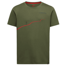 Tricou cu mânecă scurtă La Sportiva TRAIL T-SHIRT Men Cypress/Mountain Red