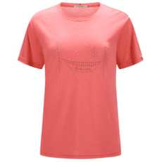 Tricou cu mânecă scurtă Aclima LightWool 140 Classic Tee Forest Women Sun Kissed Coral