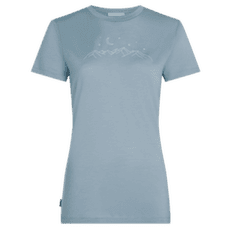 Tricou cu mânecă scurtă Icebreaker Merino 150 Tech Lite SS Tee Sparkling Stars Women FLINT BLUE