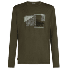 Tricou cu mânecă lungă Icebreaker Merino 150 Tech Lite LS Tee Peak Balance Men DK LODEN