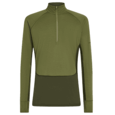 Tricou cu mânecă lungă Icebreaker Merino 200 ZoneKnit™ LS Half Zip Men DK LODEN/SPHAGNUM/CB