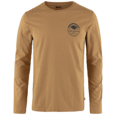 Tricou cu mânecă lungă Fjällräven Forever Nature Badge LS T-Shirt Men Buckwheat Brown