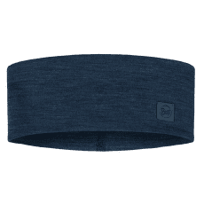 Bandă pentru cap Buff MERINO WIDE HEADBAND SOLID SOLID NIGHT BLUE