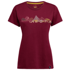 Tricou cu mânecă scurtă La Sportiva Peaks T-Shirt Women Redwood_R25R25