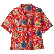 Cămașă cu mânecă scurtă Patagonia Tidal Threads Shirt Wrasse: Pollinator Orange
