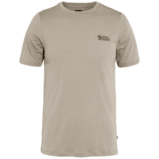 Tricou cu mânecă scurtă Fjällräven Abisko Wool Logo SS Men Light Fossil