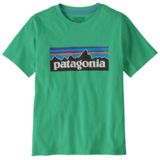 Tricou cu mânecă scurtă Patagonia P-6 Logo T-Shirt Aqua Stone