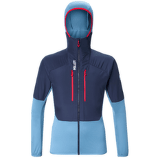 Jachetă Millet PARMELAN HYBRID HOODIE Men CORONET BLUE/SAPHIR