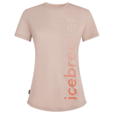 Tricou cu mânecă scurtă Icebreaker Merino Blend 125 Cool-Lite Sphere SS Tee IB Vertical Women PINK QUARTZ
