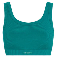 Sutien Icebreaker Merino Blend Rib Lotus Bra Women TIDAL TEAL
