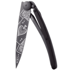 Cuțit Deejo Tattoo Black ebony wood Good Luck