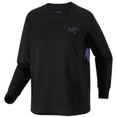 Tricou cu mânecă lungă Arcteryx Kragg Cotton Since 1989 Crew LS Women Black / Violectric