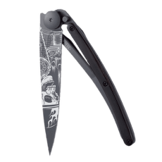 Cuțit Deejo Tattoo Black Ride or Die – Ebony wood