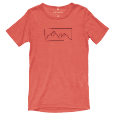 Tricou cu mânecă scurtă Devold Active Outline Tee Kid 195A CAYENNE