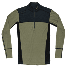 Tricou cu mânecă lungă Devold Lauparen Merino 190 Zip Neck Men 284A INK/LICHEN/BLACK