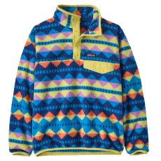 Hanorac Patagonia Lightweight Synch Snap-T Pullover Kids Diamond Stripe: Uplift Blue