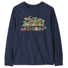 Tricou cu mânecă lungă Patagonia Long-Sleeved Graphic T-Shirt Kids Fitz Roy Foliage: New Navy
