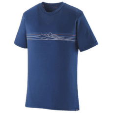 Tricou cu mânecă scurtă Patagonia Capilene® Cool Merino Graphic Shirt Men Strata Stripe: Clement Blue