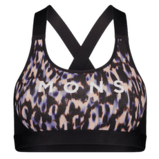 Sutien Mons Royale Stela X-Back Bra Women Rock Leopard/Black