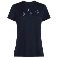 Tricou cu mânecă scurtă Icebreaker Merino 150 Tech Lite SS Tee Bird Transit Women Midnight Navy