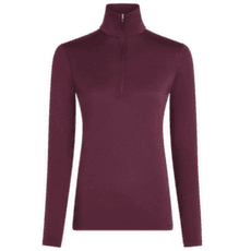 Tricou cu mânecă lungă Icebreaker Merino 200 Oasis LS Half Zip Women DK BERRY