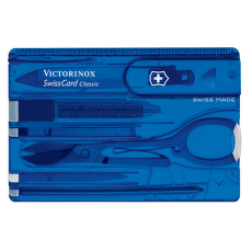 Cuțit Victorinox SwissCard (0.7122.T2) Sapphire Translucent
