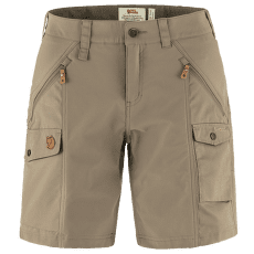 Pantaloni scurți Fjällräven Nikka Shorts Curved Women Suede Brown
