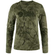 Tricou cu mânecă lungă Fjällräven Värmland Wool LS Women Green Camo