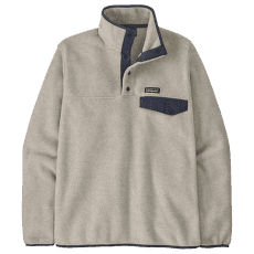 Hanorac Patagonia Lightweight Synch Snap-T Pullover Men Oatmeal Heather w/Smolder Blue