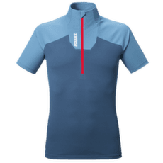 Tricou cu mânecă scurtă Millet KAMET TS ZIP SS Men CORONET BLUE/SAPHIR