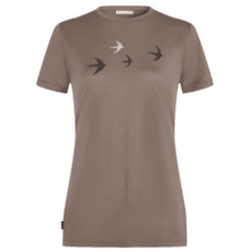 Tricou cu mânecă scurtă Icebreaker Merino 150 Tech Lite SS Tee Bird Transit Women PORCINI