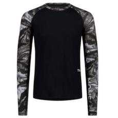 Tricou cu mânecă lungă Mons Royale Temple Merino Long Sleeve Men Rock Camo/Black