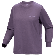 Tricou cu mânecă lungă Arcteryx Kragg Cotton Bird Crew LS Women Lt Moondrop