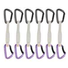 Set expres Mammut Workhorse Keylock 17 cm 6-Pack Quickdraws Straight Gate/Bent Gate Key Lock grey-alpine