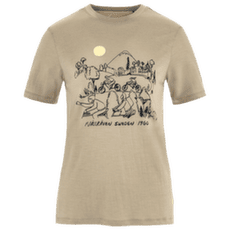 Tricou cu mânecă scurtă Fjällräven HOJA LUGNT WOOL T-SHIRT WOMEN Fossil